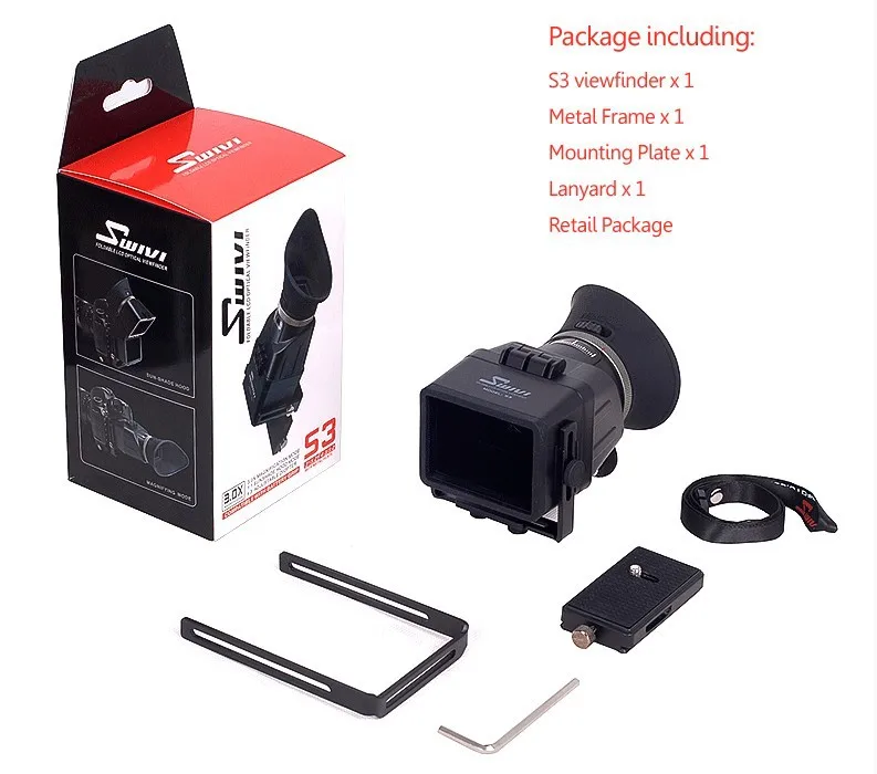 GGS Swivi S3 3X складной оптический видоискатель 3 0 &quot/3 2&quot ЖК-дисплей для Canon 5D2 5D3 Nikon