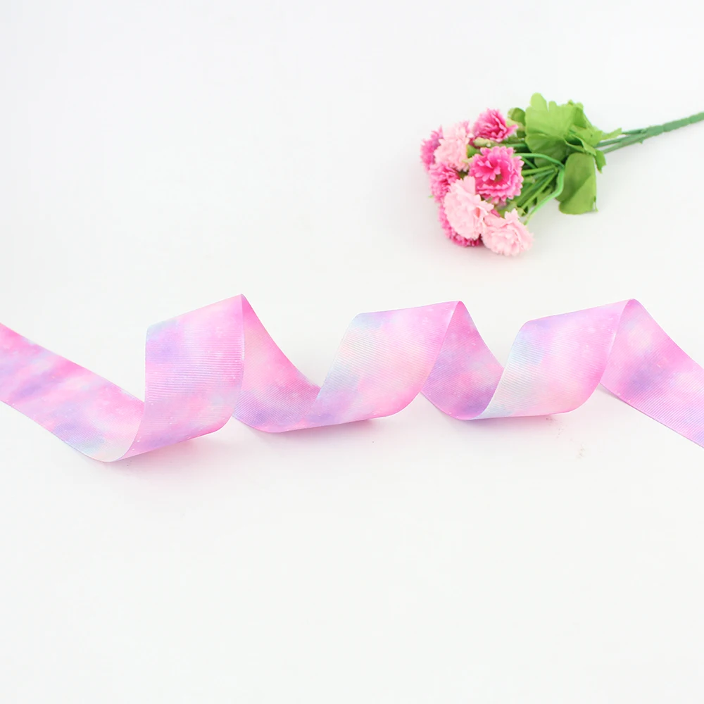 9mm-75mm hot transfer Psychedelic color printed ribbon grosgrain DIY handmade fabric 20 yards | Дом и сад