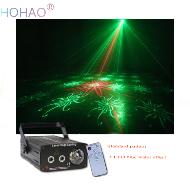 HOHAO Новое прибытие Мини Disco Вечерние огни этапе RGB эффект свет водяной знак 2X много