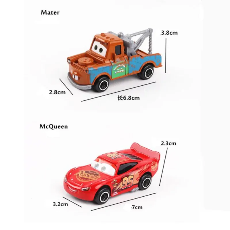 New 7 Pieces / Set Disney Pixar Car 3 Lightning McQueen Jackson Storm Mater Mack Uncle Truck 1:55 Die Casting Car Model Boy Toy images - 6
