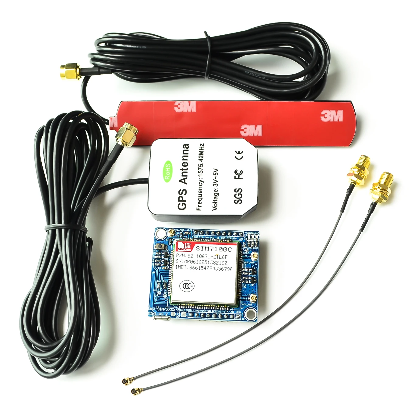 Европейская сеть SIM7100E SIM7100C SIM7100 4G модуль макетной платы + антенна для Arduino Raspberry Pi