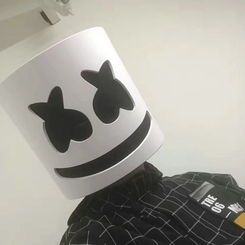 Мульти MarshMello маска диджея Tiesto светодиодный светильник шлем на всю голову Хэллоуин косплей пвх EVA Вечерние Маски