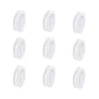50 шт., пластиковые пустые катушки для проволоки, белые аксессуары для ювелирных изделий, 67x14 мм, отверстие: 10,5 мм