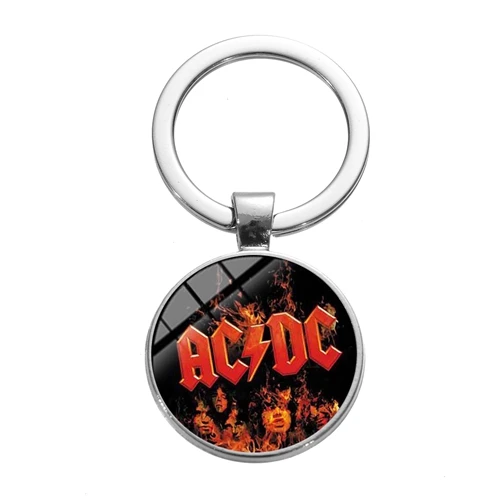 Style 11 SIAN Hot Rock Music Band AC/DC брелок красный логотип ACDC стеклянный купол Подвеска сумка автомобильный брелок держатель рок культура брелок безделушки - Цвет: Style 11