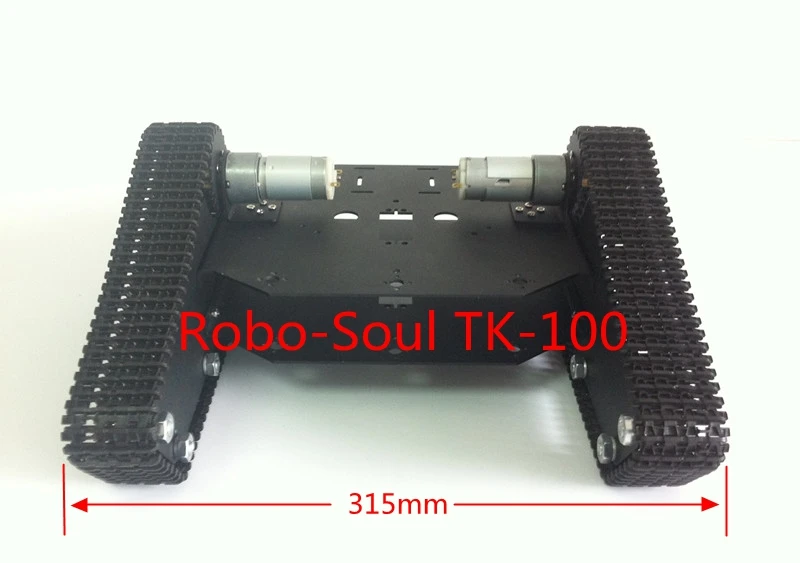 Робот на гусеничном ходу Robo Soul с шасси для танков + 2 x двигателя 6 градусов
