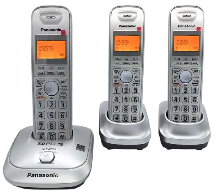 Английский язык DECT 6,0 Plus 1,9 ГГц цифровой беспроводной телефонный звонок ID Handfree DEL беспроводной домашний телефон для офиса Бизнес