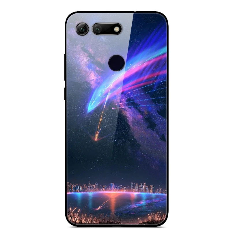 6,4 ''для huawei honor V20, чехол, стекло, Жесткий Чехол для Funda huawei honor View 20, чехол View 20 V 20, мягкий бампер из закаленного стекла для honor v20