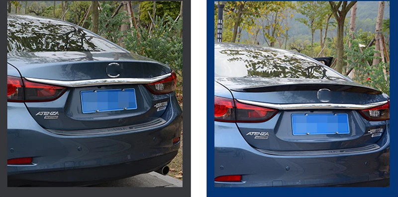 SHCHCG для Mazda 6 M6 Atenza высокое качество ABS пластик Неокрашенный праймер хвост крыло задний спойлер багажника декоративные