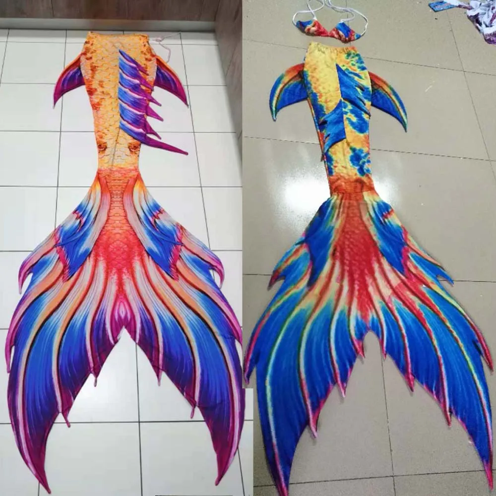 

Customized New Kids Adults Mermaid Tail With Monofin Flipper Swimmable Flipper for girls Swimsuit Swimwear Bikini Suit Costumes