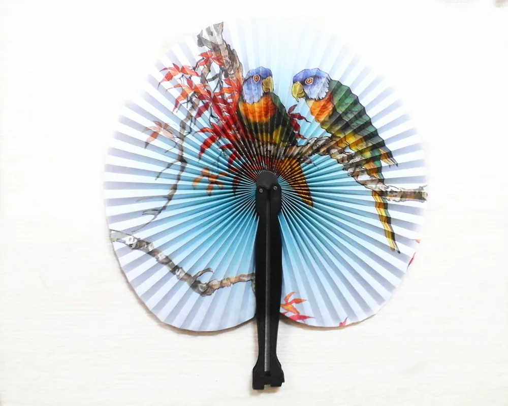 

100 PCSummer Style Art Chinese Folding Hand Paper Fans for Event Party Wedding Home Decoration Crafts Women Dancing Fan