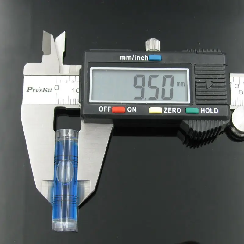 (10 шт./лот) 9 5*40 мм синий спиртовой уровень пузырьковый пластиковый трубчатые