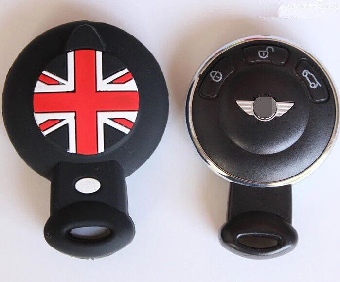 Черный Автомобиль Силиконовый Чехол case Ключ Для MINI COOPER F56 F55 автомобиль
