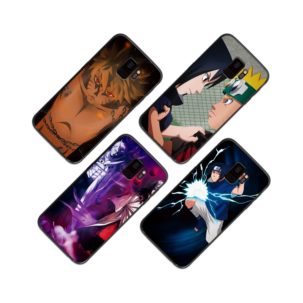Hokage Naruto and Sasuke soft phone cover case for Samsung Galaxy S6 S7 S8 S9 S10e Plus Note 8 9 Cases | Мобильные телефоны и