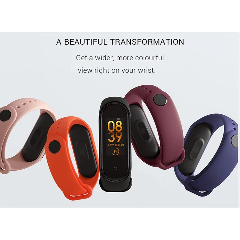 M4 Smart band 4 Fitness Tracker Watch Sport bracelet Heart Rate Blood Pressure Smartband Monitor Health Wristband | Спорт и