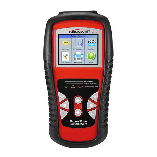 Konnwei KW830 OBD2 автомобильный двигатель батарея диагностический детектор код