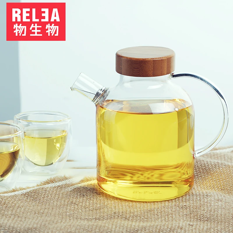 Чайник ручной работы 500 мл термостойкий стеклянный кувшин классический