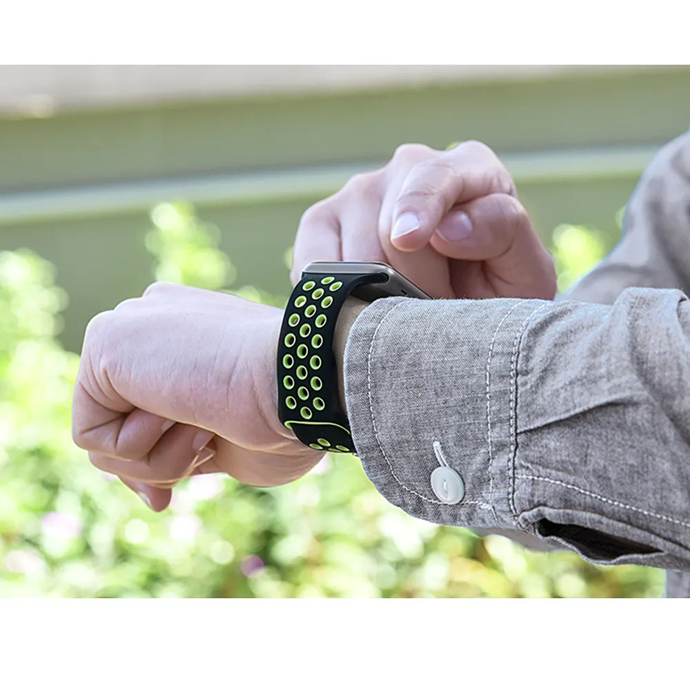 Ремешок для спортивных часов Apple watch 4 band 44 мм 40 iWatch 42 38 силиконовый браслет ремешок