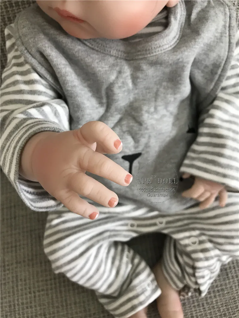 57 см NPK стиль полное тело силикон Bebe Reborn Menino Кукла Реалистичная новорожденная кукла-Мальчик Дети хороший Playmate игрушка девушки Brinquedos