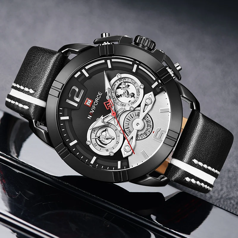 Часы наручные NAVIFORCE Мужские кварцевые модные спортивные брендовые