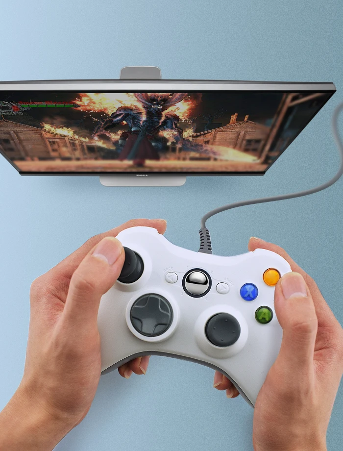 Данных лягушка USB проводной геймпад для Xbox 360/тонкий контроллер для Windows 7/8/10 microsoft ПК контроллер Поддержка для паровой игра
