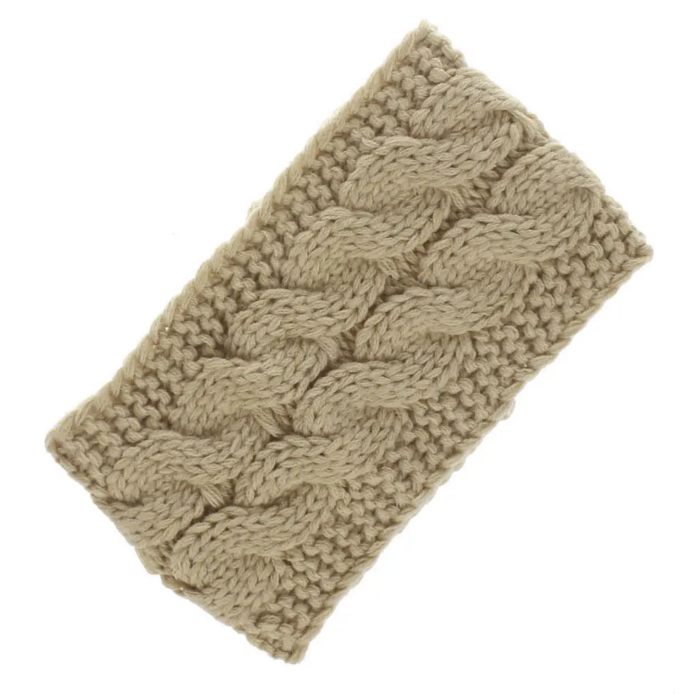 Вязаный ободок для волос "Crochet Head Wrap Knit Headband Braided Band Ear Warmer Knitted for Women Girls Earwarmer Pattern WH301D on".