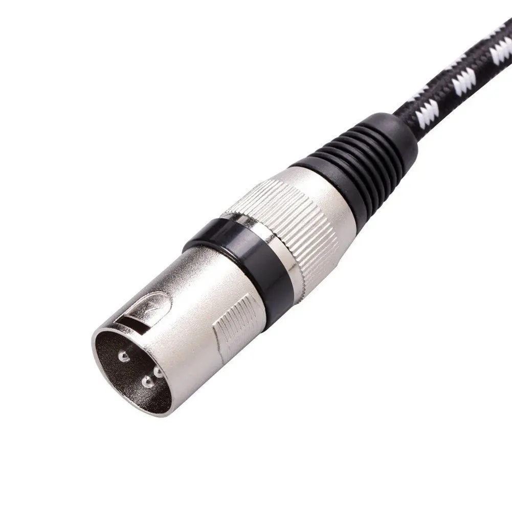 4 шт. XLR DMX кабели 3 контакта штекер гнездо фута/1 м для сценического прожектора и
