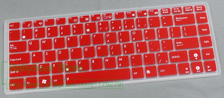 14 inch Laptop Silicone Notebook Keyboard Cover skin Protector for Asus K40 X8 P80 P81 A411 X43B K401 A41 X8A | Компьютеры и офис