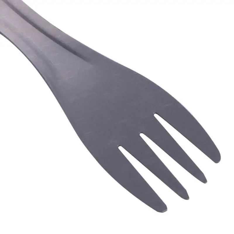 Pure Titanium Spork Spoon Fork Combo Cutlery Utensil Picnic Gadget Combo Hiking Picnic Survival Outdoor Tableware Practical