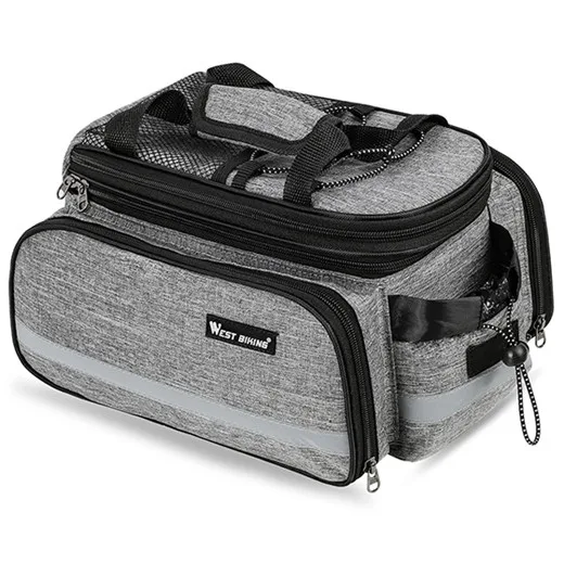 209gray WEST BIKING 10-25L рюкзак для велосипеда Bolsa Bicicleta Carrier, сумки для багажника для велоспорта, велосипеда, велосипеда, задняя дорожная сумка для багажа - Цвет: 209gray