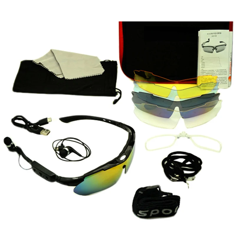 Умные солнечные очки с Bluetooth 5 линзами 4 1 поляризованные велосипедные мужские для