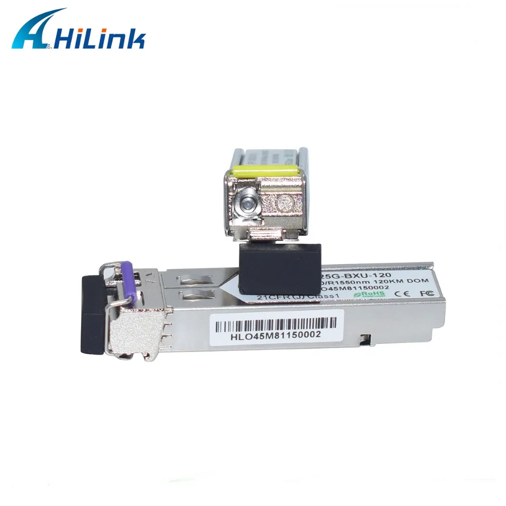 2 пары/Лот 1 25G WDM/BiDi SFP 120km оптический трансивер LC модуль DFB + контактные