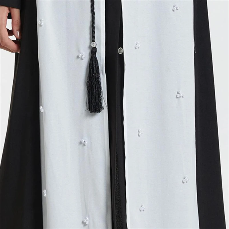 Модное арабское мусульманское abaya Плиссированное женское исламское платье