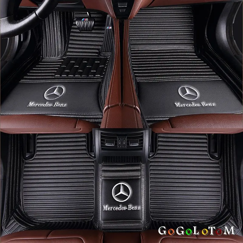 Пользовательские автомобильные коврики для Mercedes Benz все модели E C GLA GLE GL CLA ML GLK CLS S R A B CLK SLK G GLS GLC vito viano