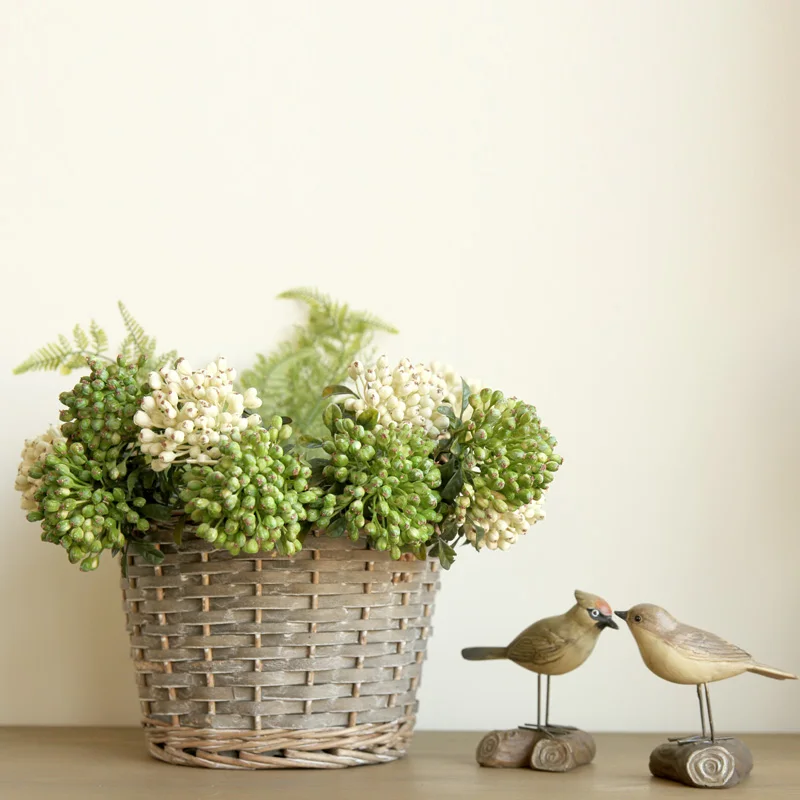 Свежий цветок Украшение Моделирование фруктовое виноградное растение