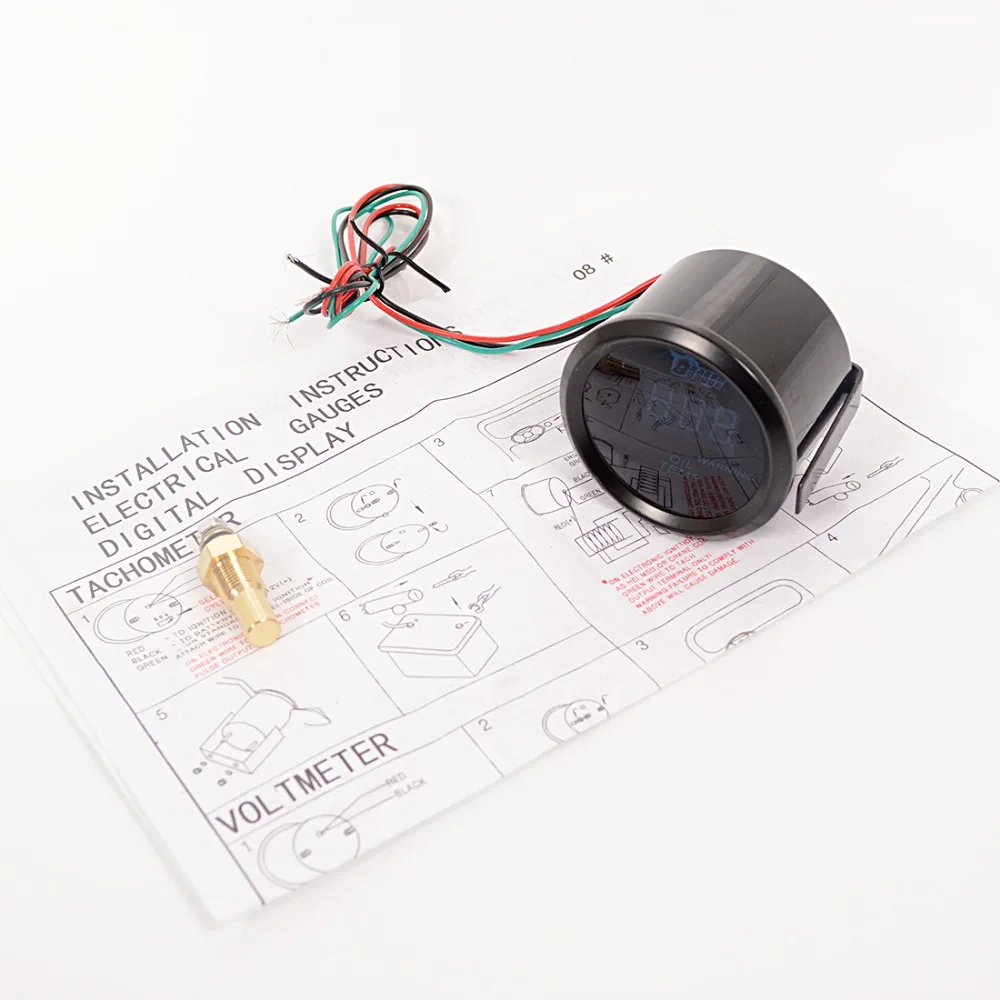 Дракон автомобильный измерительный прибор 2 &quot52 мм Температура масла синий