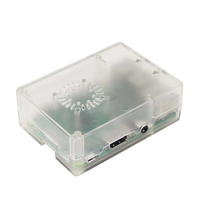 Clear Case Высокое качество Raspberry Pi 3 ABS Чехол черный/прозрачный/белый пластик Премиум коробка в виде ракушки с процессор вентилятор для Raspberry Pi 3B+ 3B 2B - Цвет: Clear Case