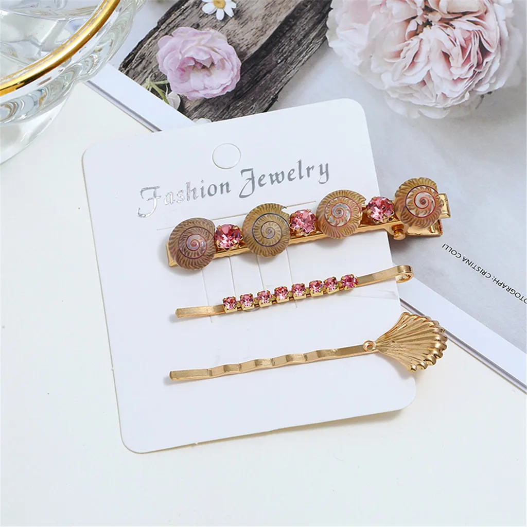 Hair clips Hair pins Sweet Metal Retro Creative Pearl Women Girl Hairpin Side Clip Ladies Jewelry Gift Accessories 8W1