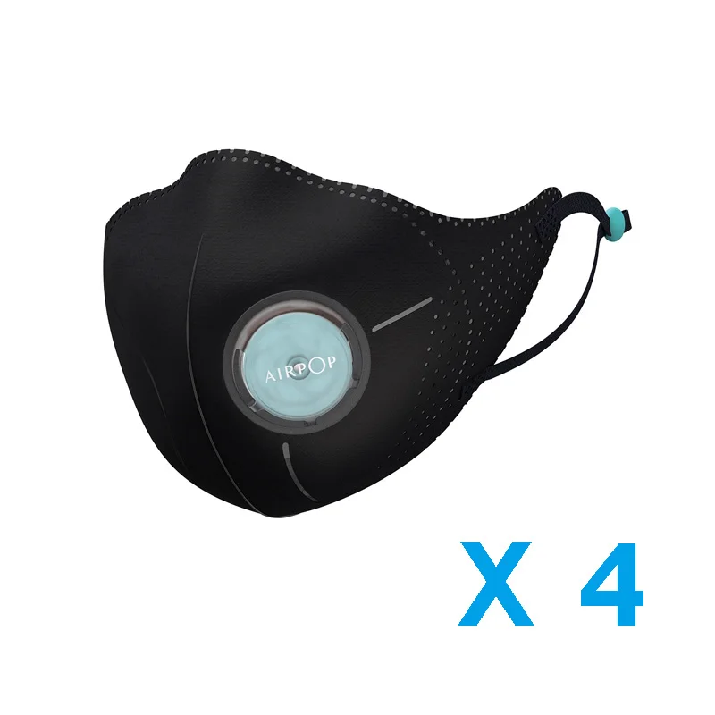 4 Black Xiaomi Mijia Airpop светильник на 360 градусов, воздушная одежда PM2.5, анти-Дымчатая маска для лица, регулируемое крепление для ушей, удобные маски для лица - Цвет: 4 Black