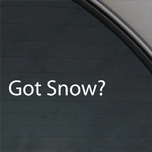 

Got Snow Decal Ski Snowboard Snowmobile window Sticker 15cm
