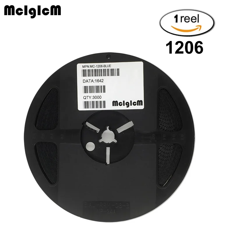 MCIGICM 3000 шт. 1206 SMD светодиодные диоды светильник-зеленый желтый красный белый синий