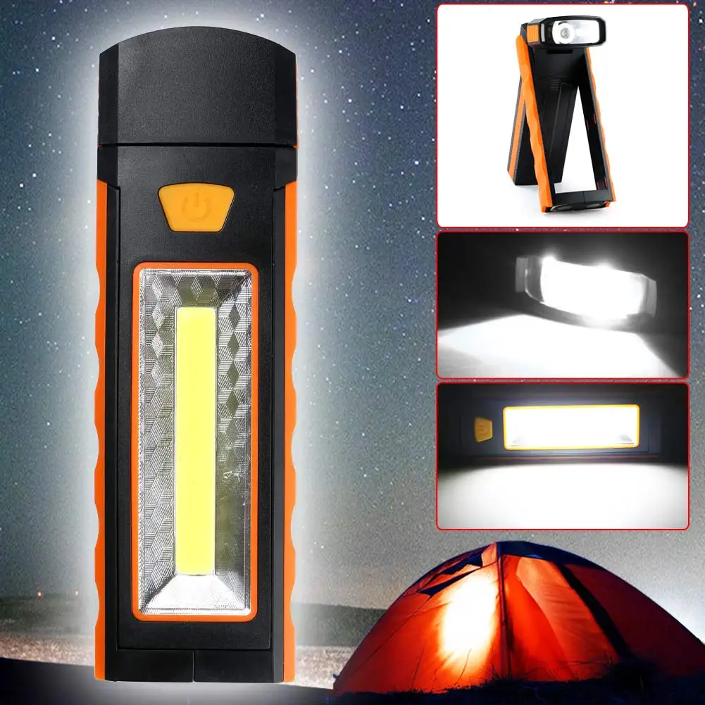 

NEW 3W COB LED Work Light Flashlight Torch Outdoor Camping hunting caving Inspection Lamp Tent Light Lantern With Magnetic