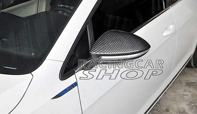 Настоящие зеркала из углеродного волокна 1 пара подходят для Volkswagen VW Golf 7 VII Mk7 GTI TSI