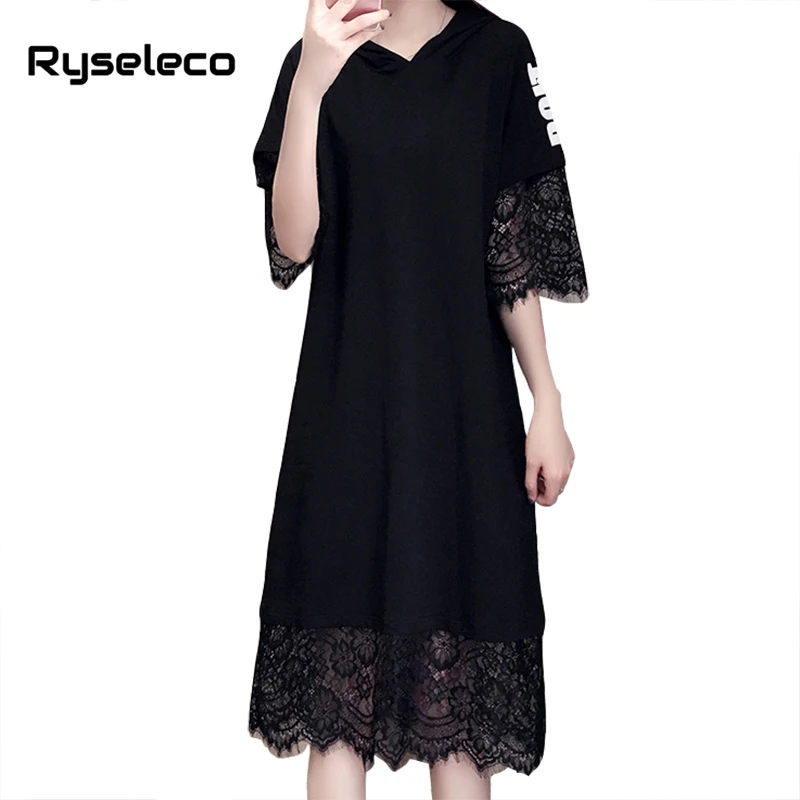 Фото XXXXXL кружевное лоскутное открытое повседневное женское платье новое с буквенным XXXXXL кружевное лоскутное открытое повседневное женское платье новое с буквенным