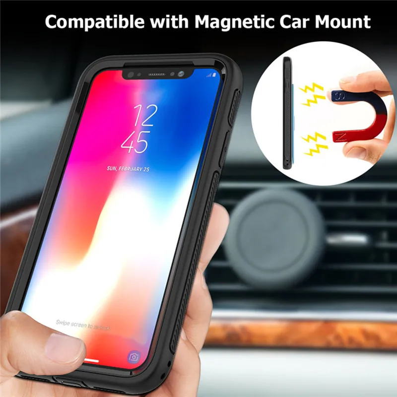 Роскошный магнитный держатель для карт чехол-подставка iPhone 11 Pro XS MAX XR X 8 7 6 6s Plus