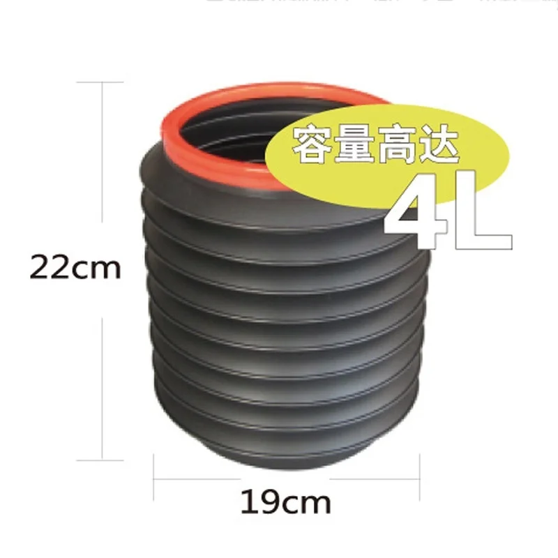 Складное ведро 4 л для отдыха на природе походов мытья автомобиля рыбалки