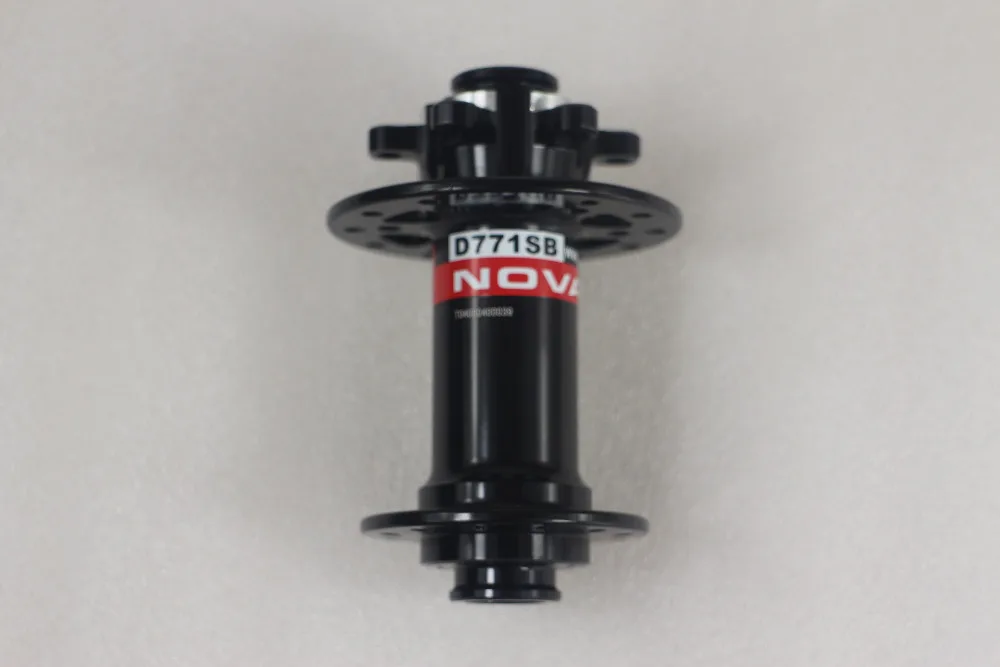 24H Novatec D771SB 100mm * 15mm thru disc front hub 24 key holes black red cyclocross CX MTB XC crosscountry mountain bicycle | Спорт и