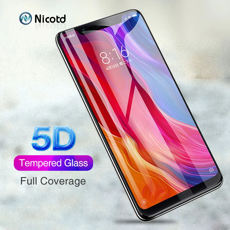5D Защитное стекло для Xio mi Red 5 Plus Note 5Pro закаленное экрана 8 SE Play 6 Pro|Защитные стёкла