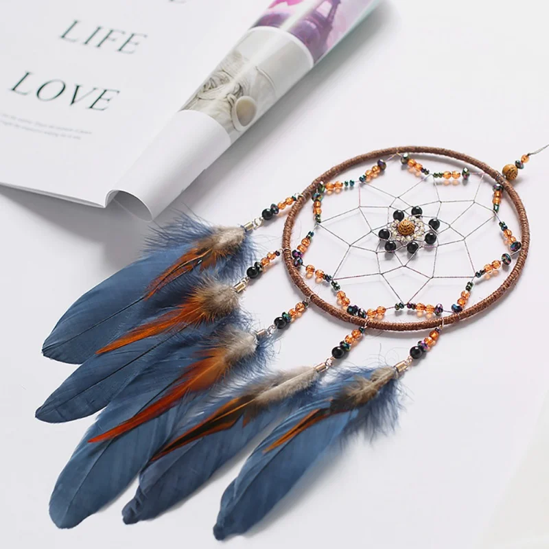 New 1Pcs Handmade Dream Catcher Indian Style Woven Wall Hanging Decoration White Dreamcatcher Wedding Party Decor | Дом и сад