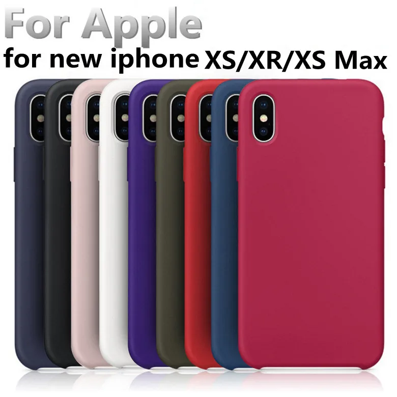 Чехол для iphone Xs Max IMD жидкий силикон официальный стиль логотипа защитный чехол iPhone