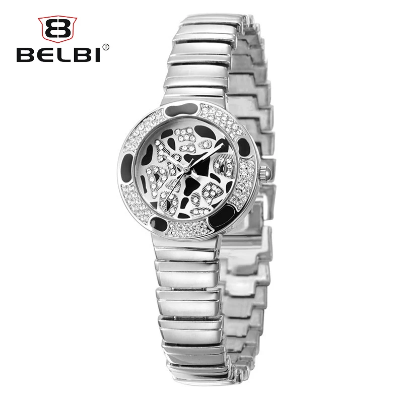 BELBI Beauty Female Diamond Three Pin Watches Top Luxury Alloy Watch Band Special Dial Design Brand Hodinky Women | Наручные часы